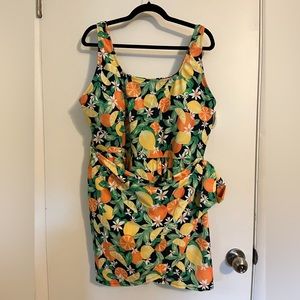 Wrap Front Swimsuit Dress